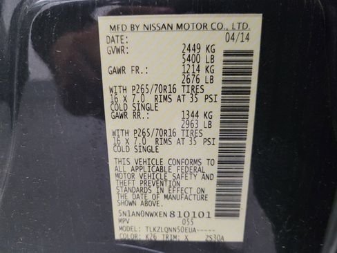 Used 2014 Nissan Xterra X AWD/4WD image 33