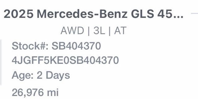 Used 2025 Mercedes-Benz GLS 450 4MATIC image 10