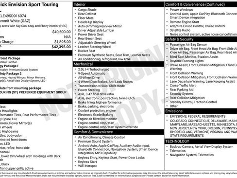 New 2025 Buick Envision Sport Touring image 6