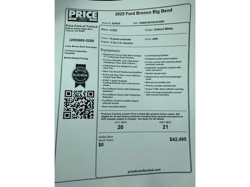 Used 2025 Ford Bronco Big Bend AWD/4WD image 23