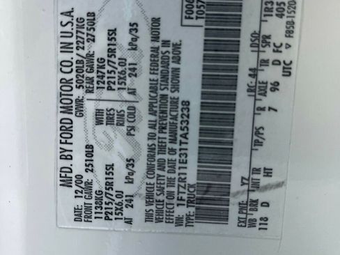 Used 2001 Ford Ranger 4x4 Regular Cab image 14