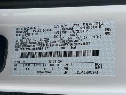 New 2026 Ford F150 Tremor w/ Equipment Group 402A High AWD/4WD image 34