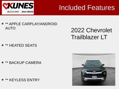 Used 2022 Chevrolet TrailBlazer LT FWD image 2
