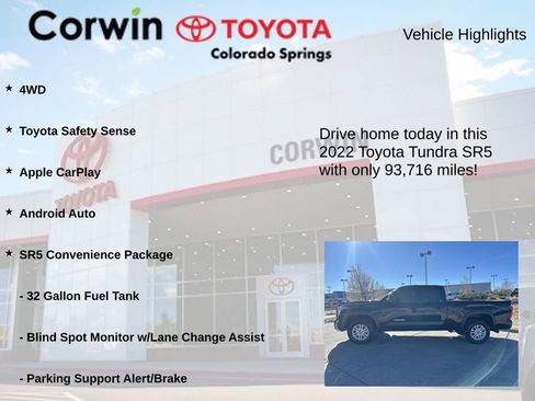 Used 2022 Toyota Tundra SR5 w/ SR5 Convenience Package image 6