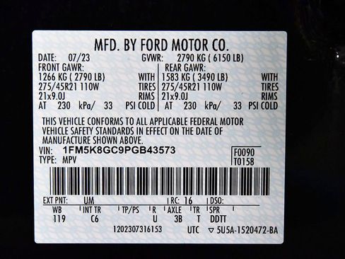 Used 2023 Ford Explorer ST w/ Equipment Group 401A AWD/4WD image 15