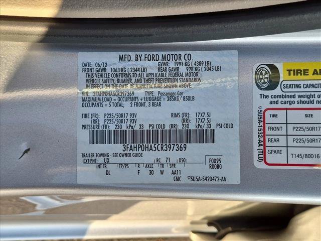 Used 2012 Ford Fusion SE FWD image 14