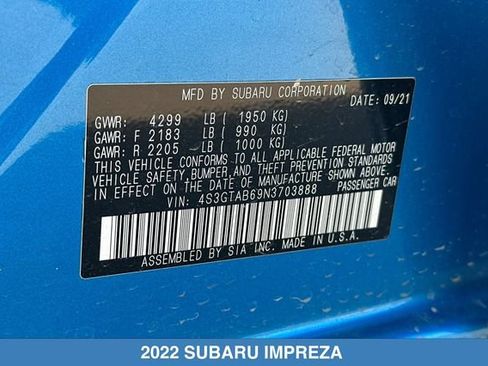 Used 2022 Subaru Impreza 2.0i AWD/4WD image 29