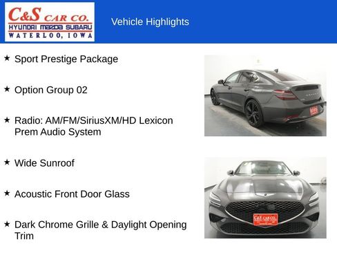 Used 2023 Genesis G70 2.0T w/ Sport Prestige Package AWD/4WD image 7
