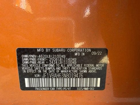 Used 2022 Subaru WRX Premium AWD/4WD image 11