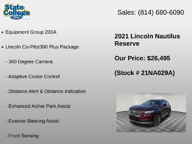 Used 2021 Lincoln Nautilus Reserve AWD/4WD image 6