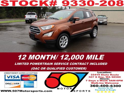 Used 2020 Ford EcoSport SE w/ SE Convenience Package image 2