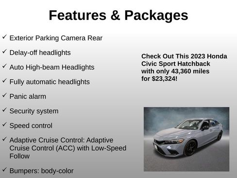 Certified 2023 Honda Civic Sport image 20