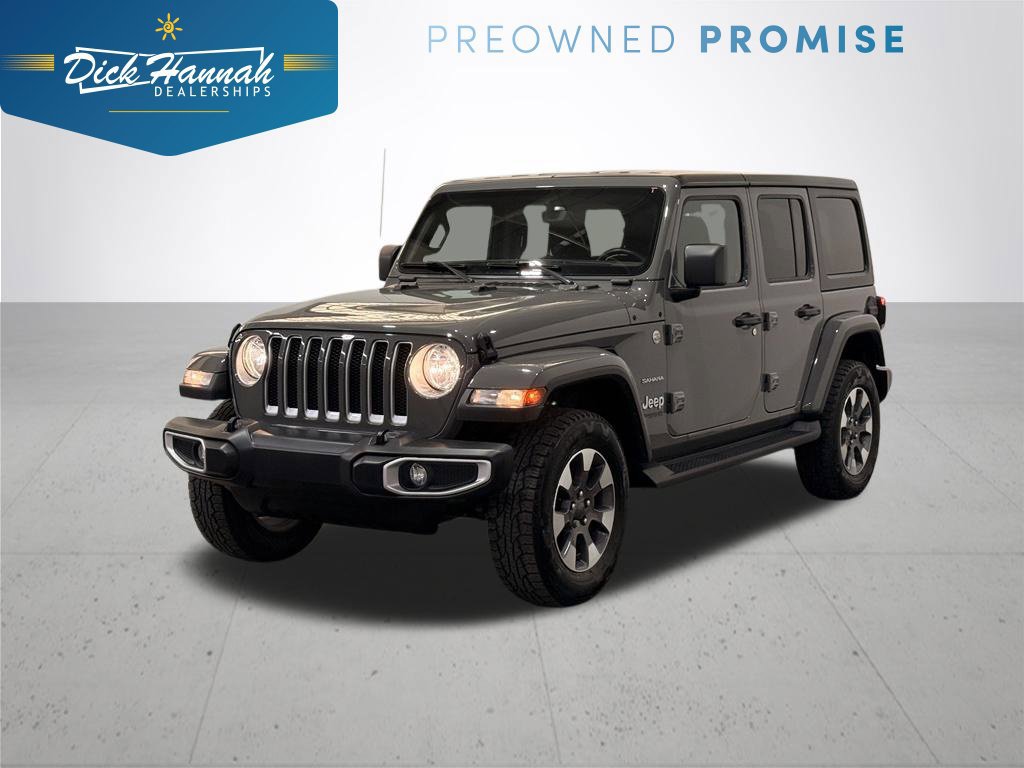 Used 2021 Jeep Wrangler Unlimited Sahara w/ Uconnect 4C Nav & Sound Group AWD/4WD image 1
