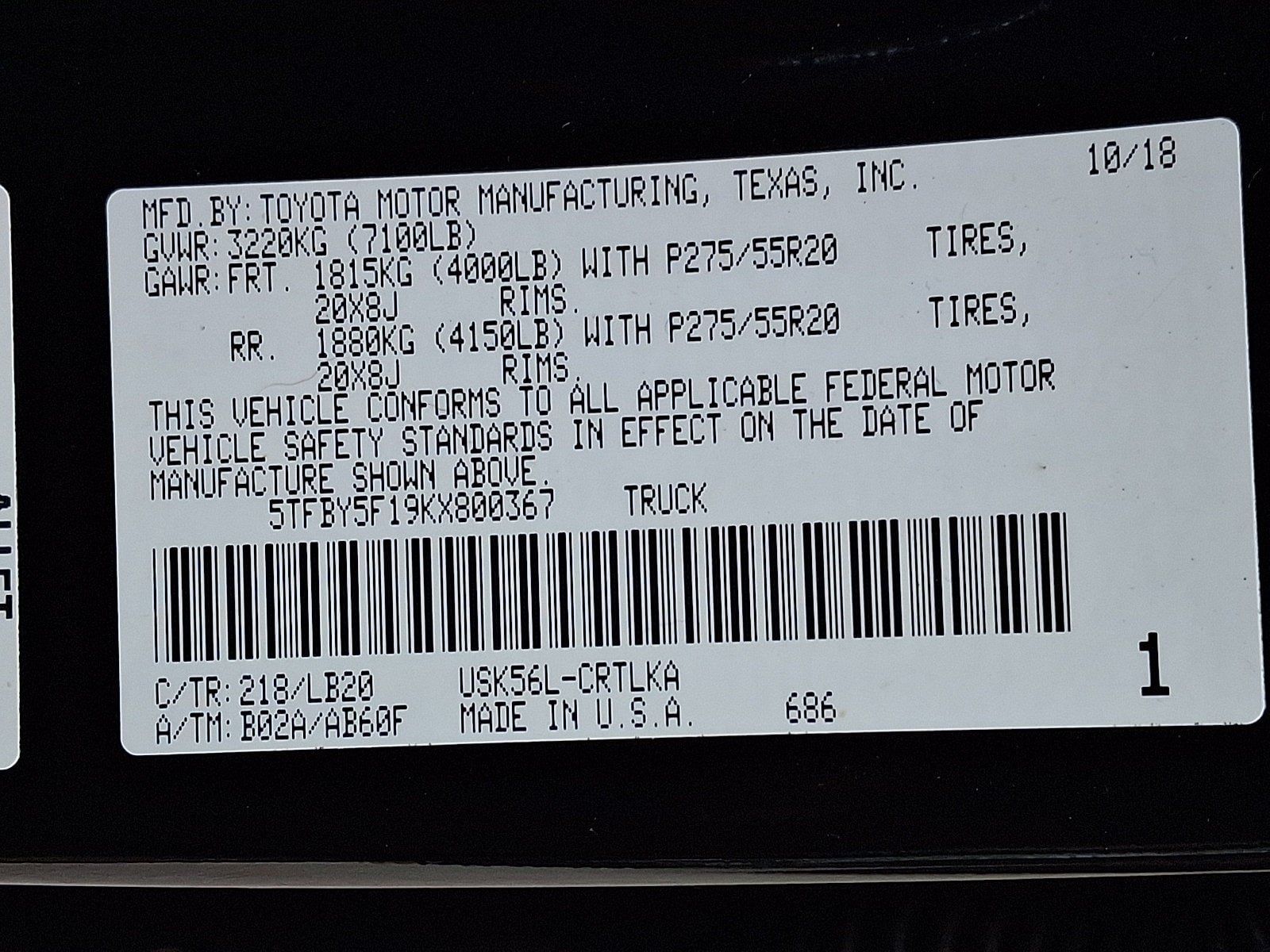 Used 2019 Toyota Tundra Limited w/ Limited Premium Package AWD/4WD image 27