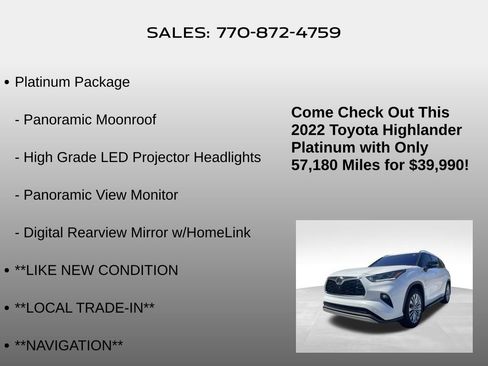 Used 2022 Toyota Highlander Platinum image 5