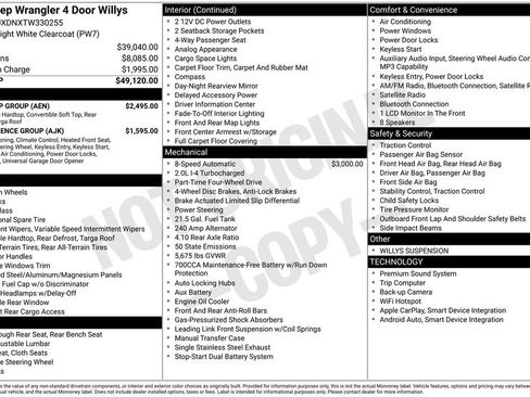 New 2026 Jeep Wrangler Unlimited Sport w/ Dual Top Group AWD/4WD image 45