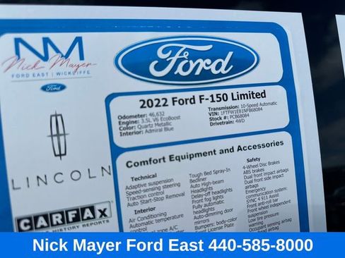 Used 2022 Ford F150 Limited image 16