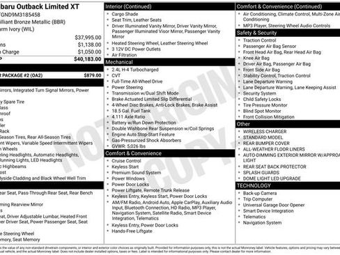 Used 2021 Subaru Outback Limited XT w/ Popular Package #2 image 26