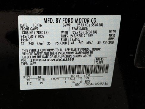 Used 2016 Ford Edge Titanium w/ Equipment Group 301A image 19