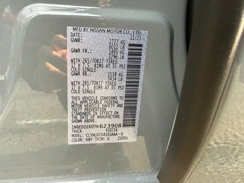 New 2026 Nissan Frontier PRO-4X w/ Tow Package image 16