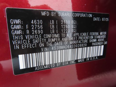 New 2025 Subaru Legacy Premium image 29