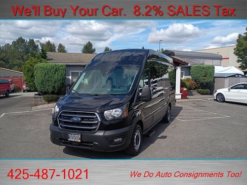 Used 2020 Ford Transit 250 148 High Roof Extended w/ Load Area Protection Package RWD image 7