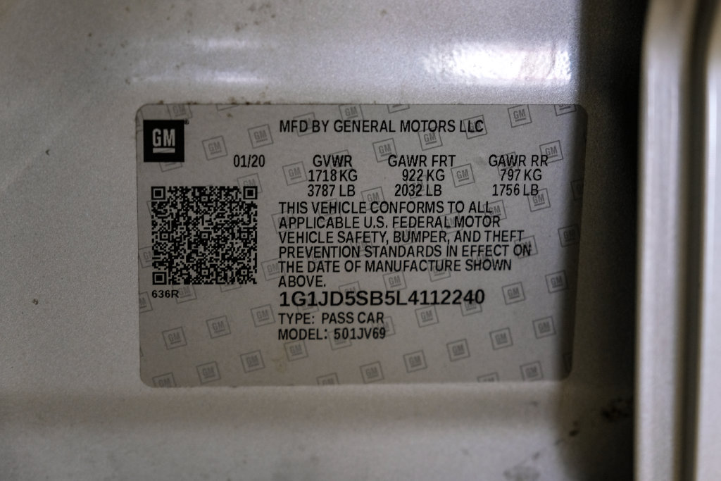 Used 2020 Chevrolet Sonic LT FWD image 67