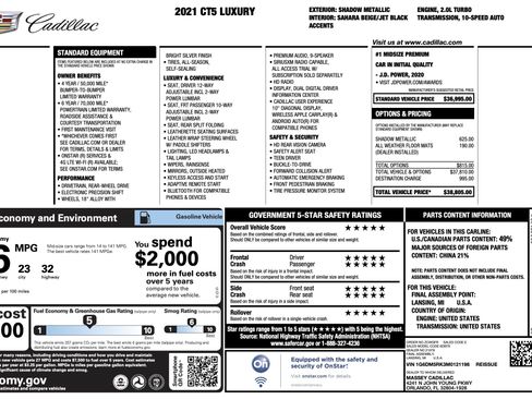 Used 2021 Cadillac CT5 Luxury image 3