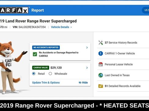 Used 2019 Land Rover Range Rover Supercharged AWD/4WD image 9