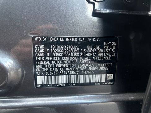 New 2026 Honda HR-V LX image 16