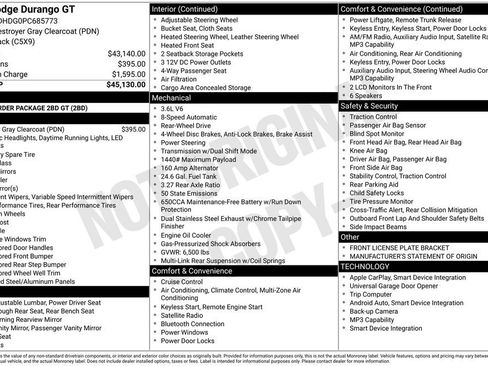 Used 2023 Dodge Durango GT image 1