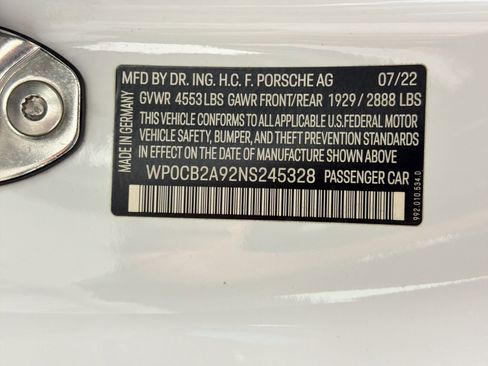 Certified 2022 Porsche 911 Carrera 4 GTS AWD/4WD image 19