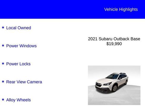 Used 2021 Subaru Outback AWD/4WD image 2