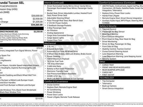 Used 2023 Hyundai Tucson SEL w/ Convenience Package image 10