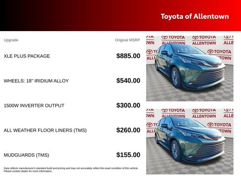 Used 2025 Toyota Sienna XLE w/ XLE Plus Package AWD/4WD image 5