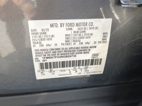 Certified 2022 Ford Explorer Limited w/ Equipment Group 301A RWD image 28