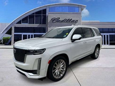Used 2021 Cadillac Escalade Premium Luxury w/ Driver Assist Tech Package RWD image 1