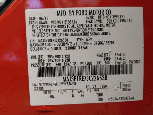 Used 2018 Ford EcoSport S FWD image 33