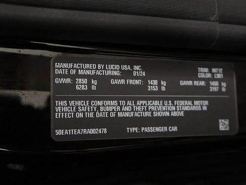 Used 2024 Lucid Air Touring AWD/4WD image 61