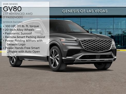 New 2026 Genesis GV80 2.5T Advanced AWD/4WD image 3
