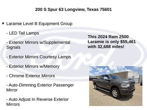 Used 2024 RAM 2500 Laramie w/ Sport Appearance Package AWD/4WD image 15
