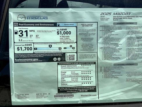 Used 2025 MAZDA MAZDA3 s image 18