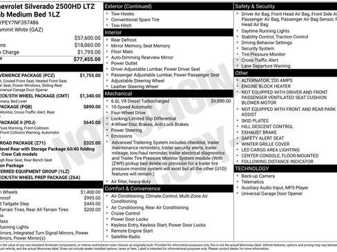 Used 2022 Chevrolet Silverado 2500 LTZ w/ LTZ Convenience Package image 44