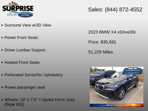 Used 2023 BMW X4 xDrive30i w/ Parking Assistance Package AWD/4WD image 21