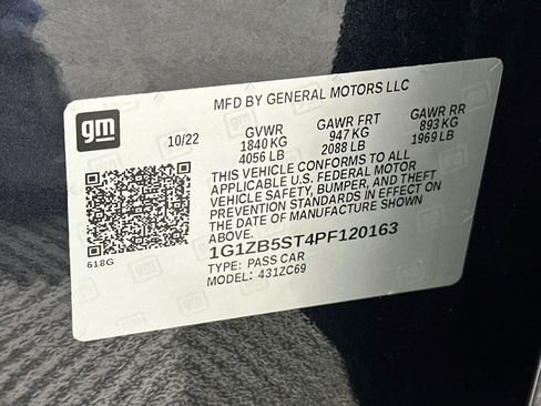 Used 2023 Chevrolet Malibu LS w/ LPO, Floor Liner Package FWD image 12