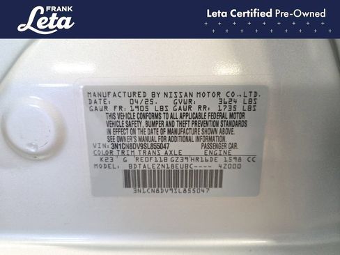Used 2025 Nissan Versa S w/ S Plus Package FWD image 27
