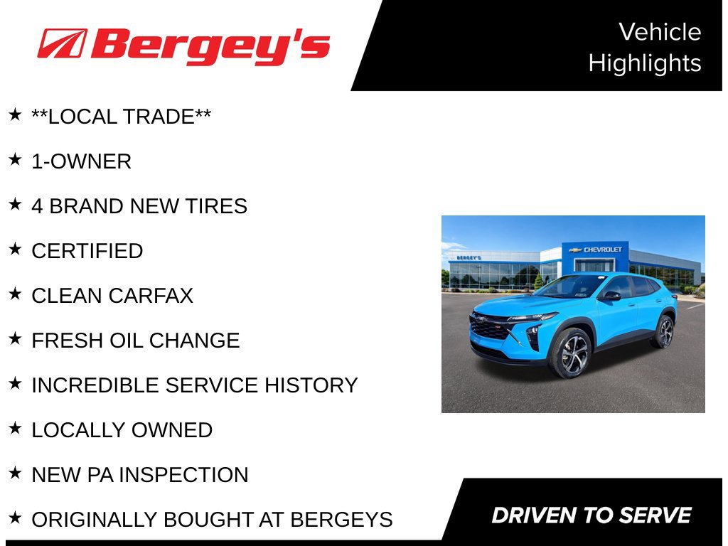 Certified 2024 Chevrolet Trax RS w/ Sunroof Package FWD image 4
