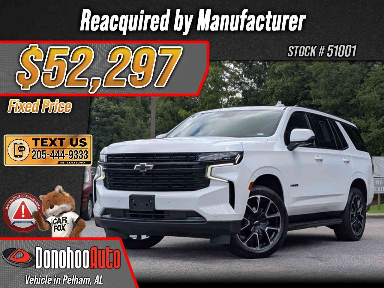 Used 2023 Chevrolet Tahoe RST w/ Luxury Package RWD image 1
