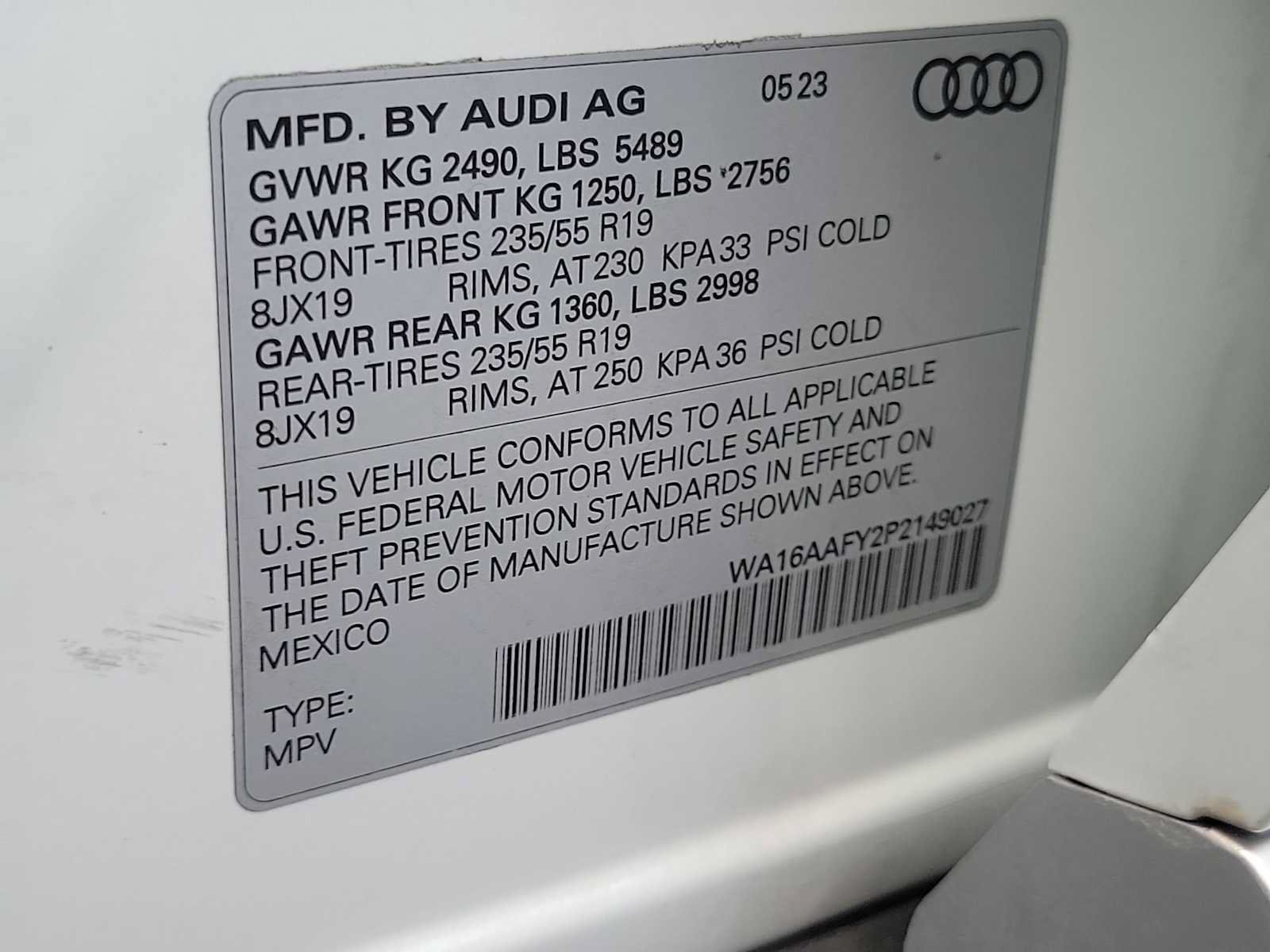 Certified 2023 Audi Q5 2.0T Prestige w/ Prestige Package AWD/4WD image 36