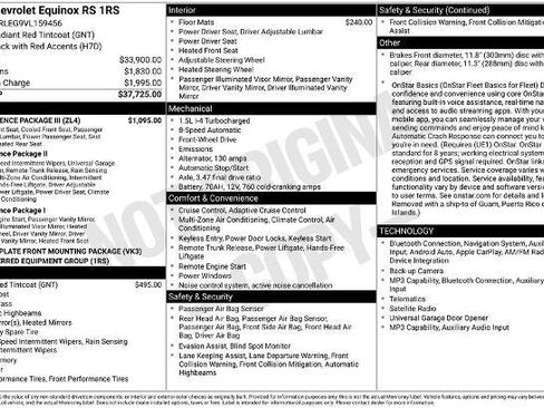 New 2027 Chevrolet Equinox RS w/ Convenience Package III FWD image 3